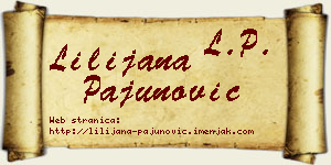 Lilijana Pajunović vizit kartica